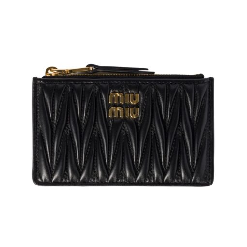 Matelassé-Nappa-Leder-Clutch 8cm